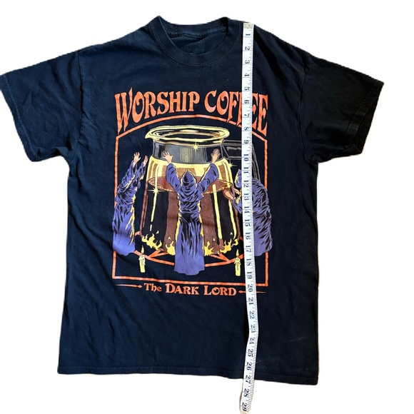 STEVEN RHODES WORSHIP COFFEE DARK LORD T-SHIRT - Picture 2 of 5